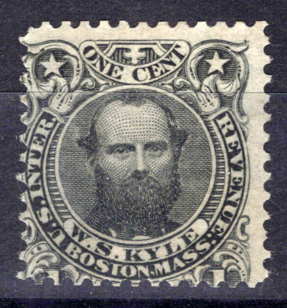 US Revenue Match Stamps RO122a F sound, W.S. Kyle ZAYIX 0924MAR127
