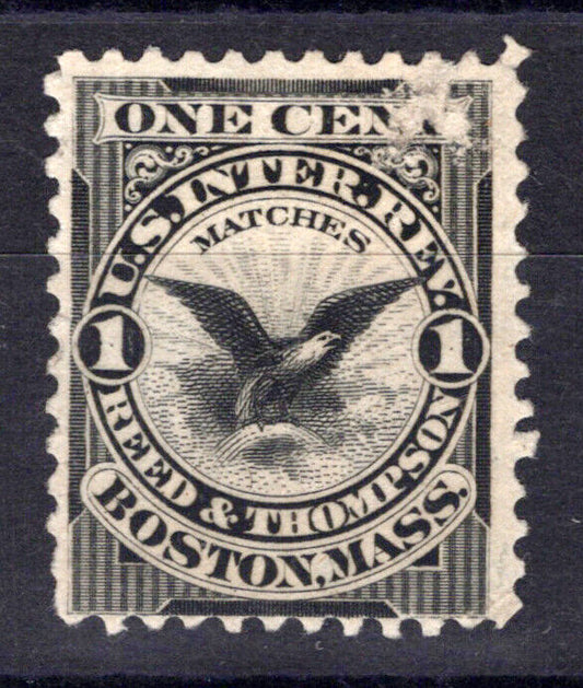 US Revenue Match Stamps RO153d VF scuff TR, Reed & Thompson ZAYIX 0924MAR136