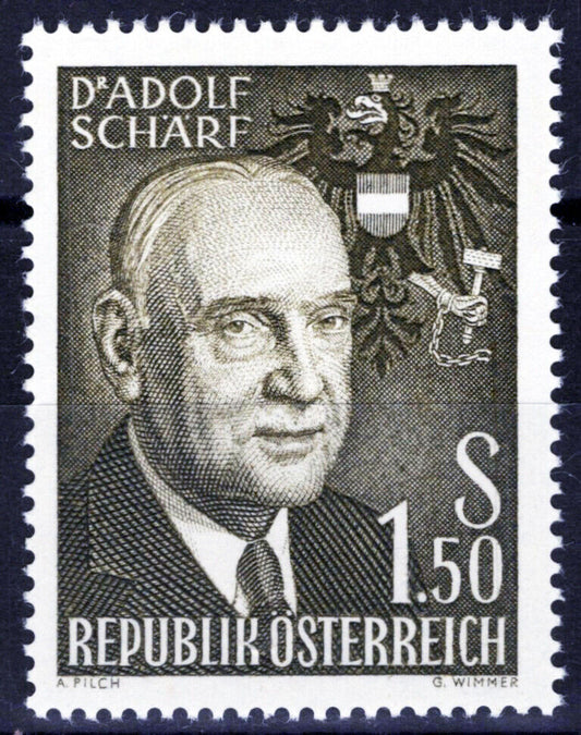 Austria 651 MNH President Adolf Scharf Politician
