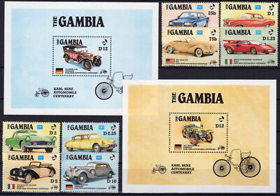 Gambia 620-629 MNH Automobiles Transportation Cars ZAYIX 061223SM46