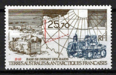 FSAT TAAF C126 MNH Support Base, Tractor & Antarctica Map ZAYIX FSA-S0247