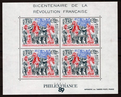 FSAT TAAF C107 MNH French Revolution SS ZAYIX FSA-L0014M