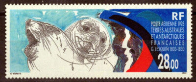FSAT TAAF C135 MNH Seals, Art by G. Lesquin ZAYIX FSA-S0253