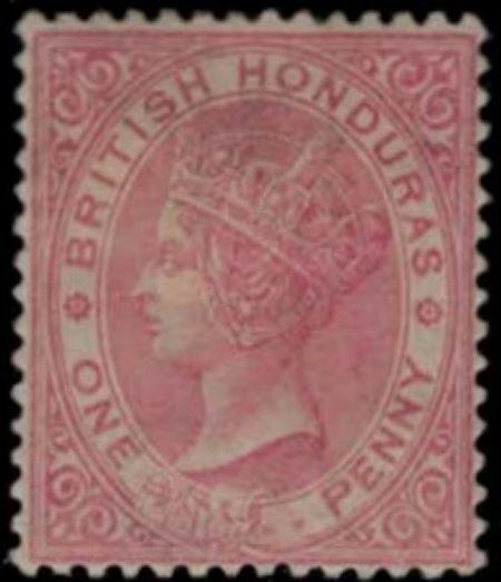 British Honduras 14 MH 1884 Victoria ZAYIX 021322S50
