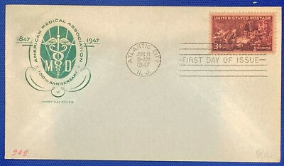 United States FDC 949 Farnam American Medical Association ZAYIX 010622SM81