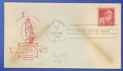 United States FDC 890 Ross Eng. Famous American Inventor Morse ZAYIX 010622SM64