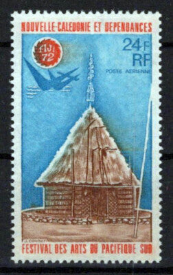 New Caledonia C92 MNH Air Post Round House Festival Emblem ZAYIX 0524S0364