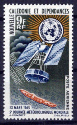 New Caledonia C39 MNH Air Post Weather Satellite Meteorology ZAYIX 0524S0374M