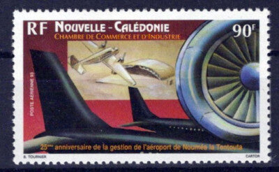 New Caledonia C255 MNH Aviation Planes Tontouta Airport ZAYIX 0524S0396