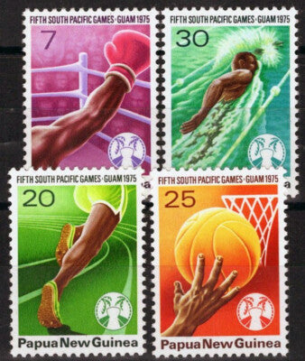 Papua New Guinea 419-422 MNH South Pacific Games Sports ZAYIX 072922S41
