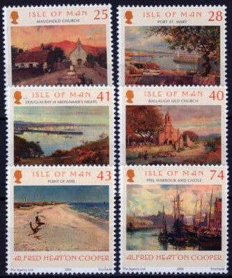 Isle of Man 1063-1068 MNH Paintings Landscapes Alfred Cooper ZAYIX 061223SM153M