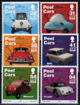 Isle of Man 1157-1162 MNH Peel Cars Automobiles ZAYIX 061223SM165M