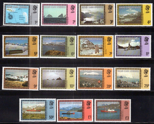 Falkland Islands Dependencies 1L38-1L52 MNH Famous Landmarks ZAYIX 061223SM32M
