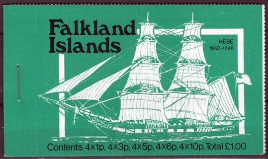 Falkland Islands 260//269 MNH Booklet Ships "Hebe" Cover ZAYIX 051023SM52M