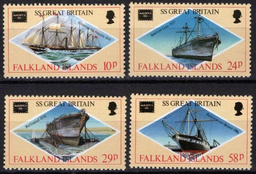 Falkland Islands 446-449 MNH Ships SS Great Britain AMERIPEX ZAYIX 051023SM49M