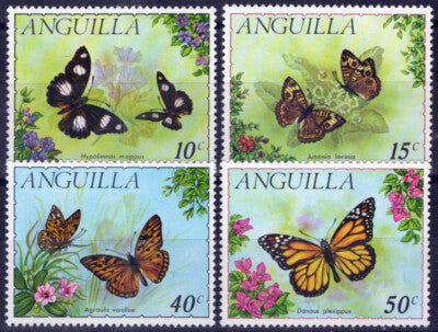 Anguilla 123-126 MNH Butterflies Insects Nature ZAYIX 071823S108M