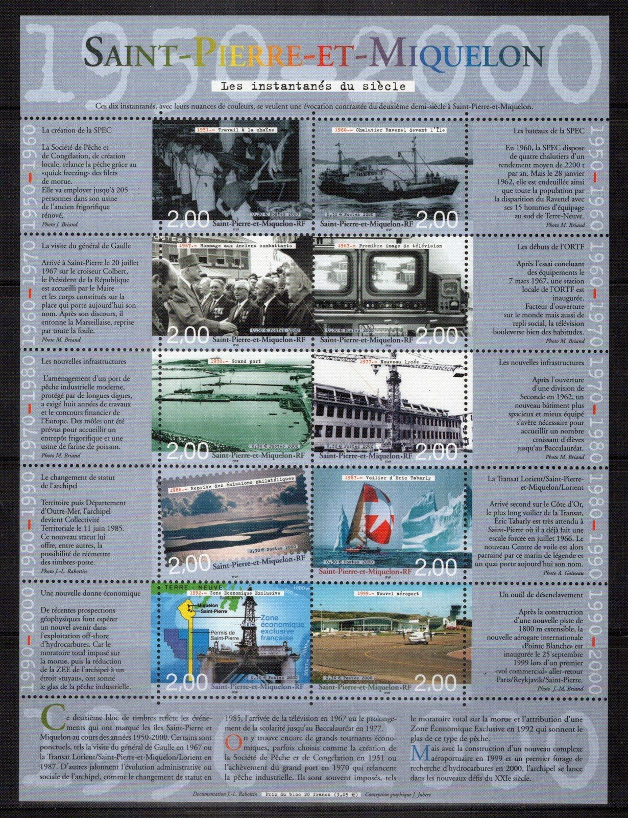 St. Pierre & Miquelon 696-697 MNH Ships Industry Military  ZAYIX 0324L0123