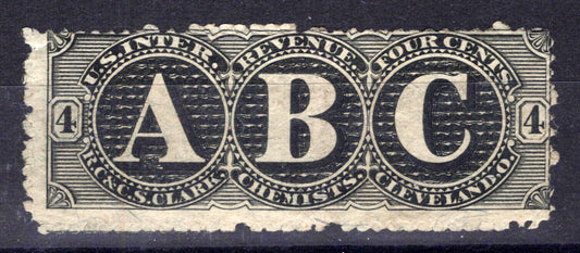 US Revenue Medicine Stamps RS58b F sound, RC & CS Clark ZAYIX 0924MAR162