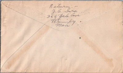 Canada Slogan Cover 1937 IMPROVE HOMES GIVE EMPLOYMENT to USA ZAYIX 053122SM07