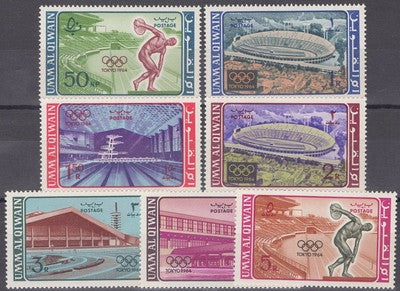Umm Al Qiwain UAE MI 19A-25A MNH Summer Olympics Sports ZAYIX 041422S42M