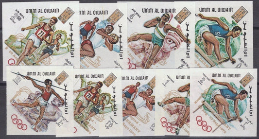 Umm Al Qiwain UAE MI 323B-331B MNH IMPF Olympics Summer Sports ZAYIX 041422S67