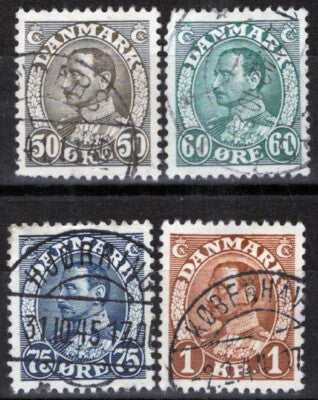 Denmark 239-241 Used Royalty King Christian X ZAYIX 083022S29
