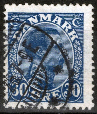 Denmark 113 Used 30o dk blue Royalty King Christian X ZAYIX 083022S13