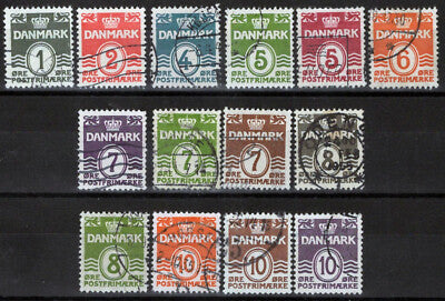Denmark 220-230 Used Wavy Lines Danish Islands ZAYIX 083022S28