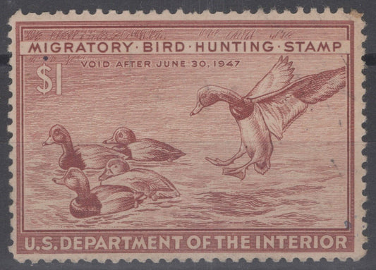 US RW13 MNH 1946 Federal Hunting Permit Duck Stamp ZAYIX 112222S14