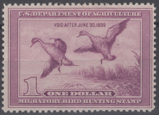 US RW5 MH 1938 Federal Hunting Permit Duck Stamp ZAYIX 112222S44