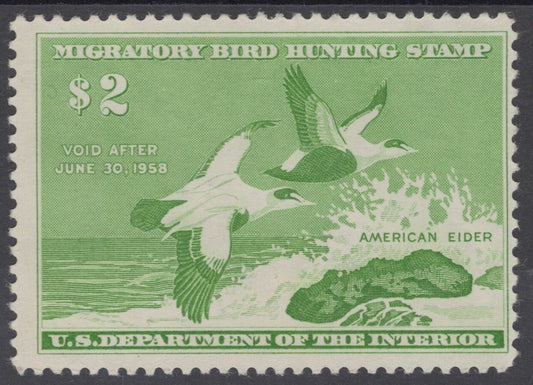US RW24 MNH 1957 Federal Hunting Permit Duck Stamp ZAYIX 112222S21