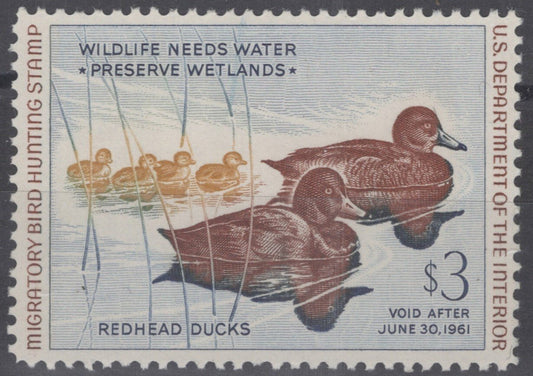 US RW27 MNH 1960 Federal Hunting Permit Redhead Duck Stamp ZAYIX 112222S26