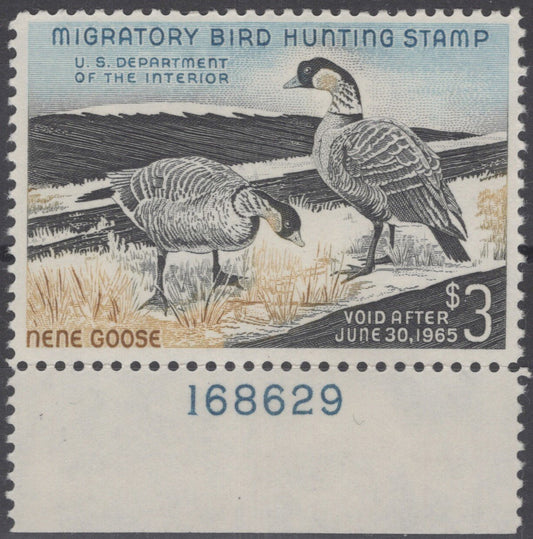 US RW31 MNH 1964 Plate# Federal Hunting Permit Duck Stamp ZAYIX 112222S33
