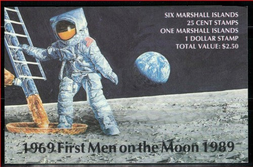 Marshall Islands 238a MNH Apollo Moon Landing Booklet Zayix Stamps 0125M001M