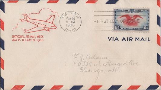 Air Mail FDC US C23-22 - Farnam cachet - Dayton postmark ZAYIX 062822SM27