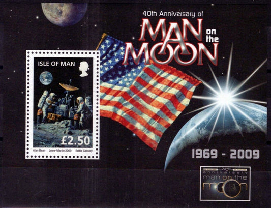 Isle of Man 1318a MNH Space Man on Moon 40th Anniv. Emblem ZAYIX 061223SM194M