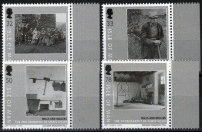 Isle of Man 1303a-b-1306a-b MNH Photographs Farming Mills ZAYIX 061223SM191