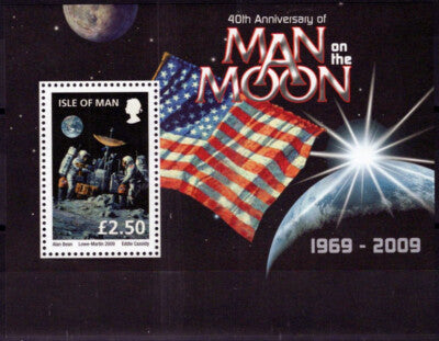 Isle of Man 1318 MNH Space Man on Moon Astronauts ZAYIX 061223SM193M