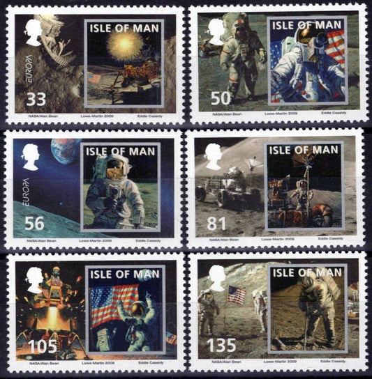Isle of Man 1312-1317 MNH Space Man on Moon Astronauts ZAYIX 061223SM192M