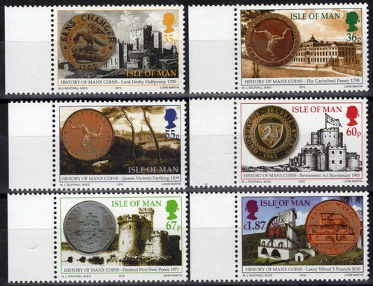 Isle of Man 1387-1392 MNH Manx Coinage Castles Currency ZAYIX 073123SM08M