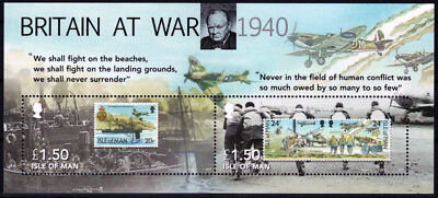 Isle of Man 1368 MNH Battle of Britain Military War Aviation ZAYIX 073123SM04M
