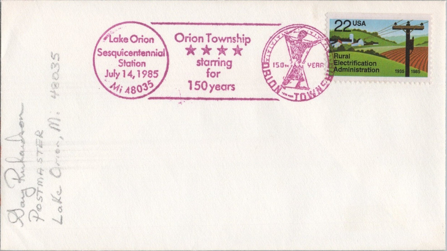 Commemorative Cover Orion Township 150 yrs Astronomy ZAYIX 041322SM166