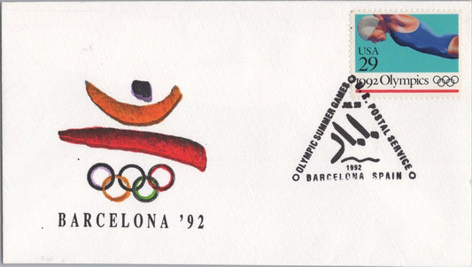 US Covers Barcelona '92 Olympics Summer Games Postal Service ZAYIX 041322SM133