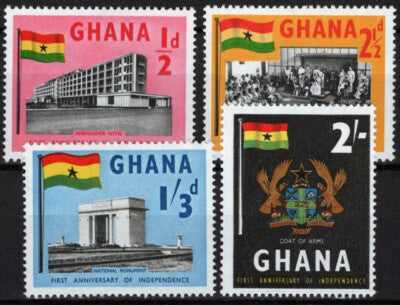 Ghana 17-20 MNH Architecture Coat of Arms National Monument ZAYIX 113022S03