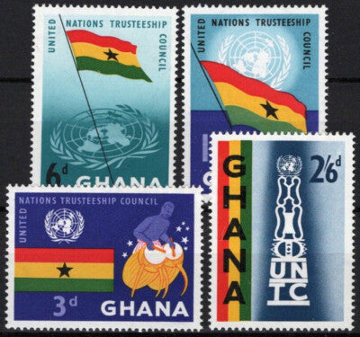 Ghana 67-70 MNH Music Drums Ghana Flag UN Emblem ZAYIX 113022S13