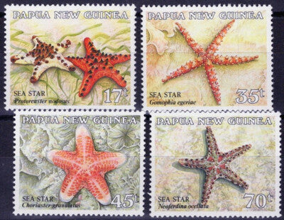 Papua New Guinea 682-685 MNH Starfish Marine Life ZAYIX 072922S77