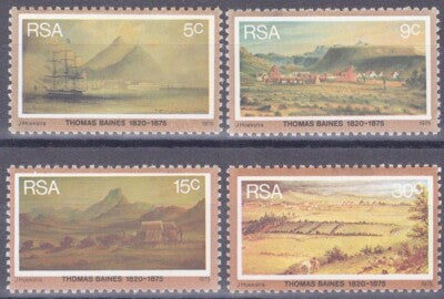 South Africa 443-446 MNH Paintings John Thomas Baines Ships Landscapes ZAYIX