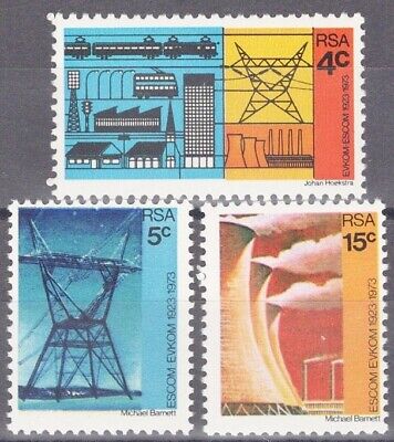 South Africa 386-388 MNH Power Plant Smokestacks Electrical ZAYIX