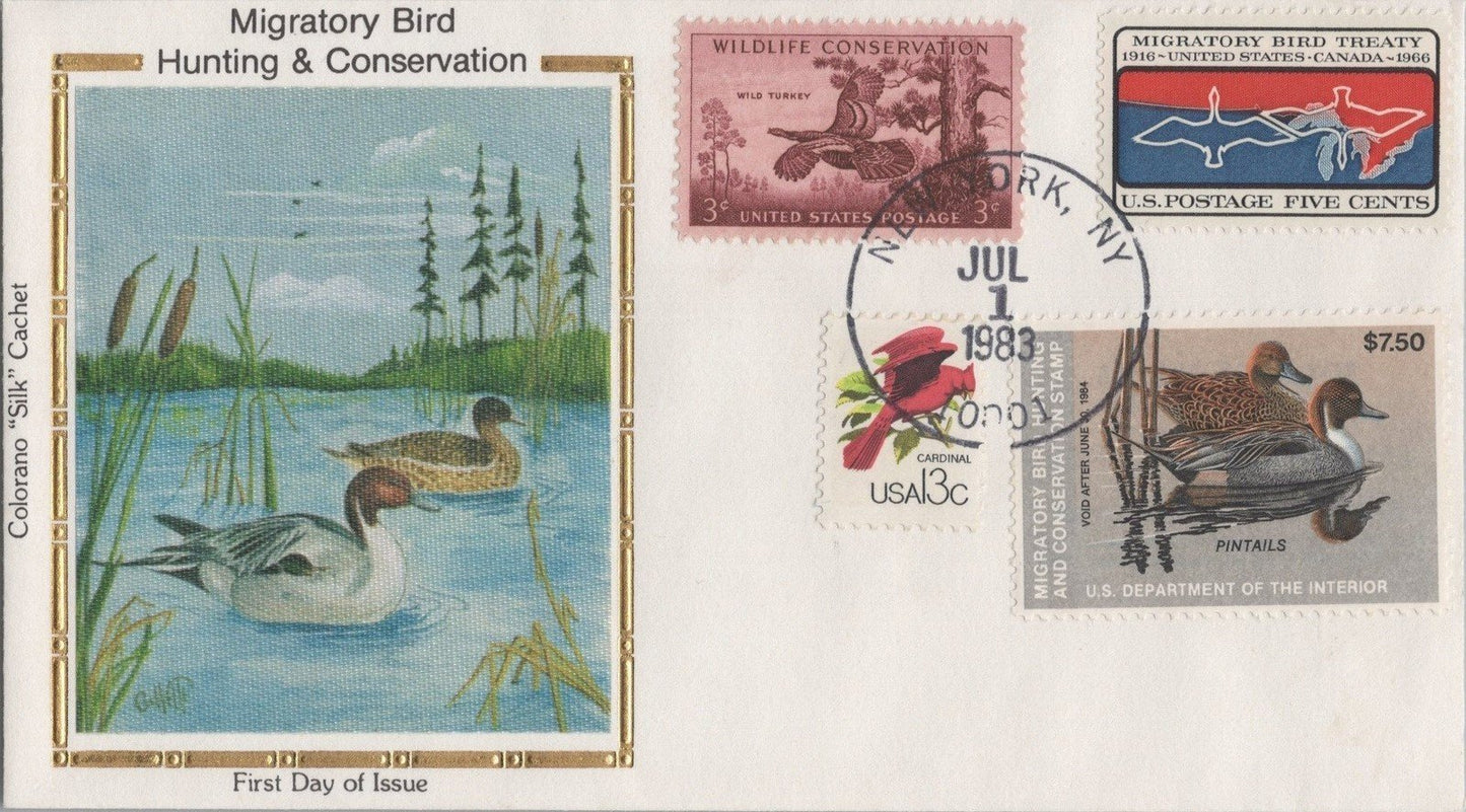 1983 US RW50 Colorano FDC Federal Hunting Permit Duck Stamp ZAYIX 113022SM77