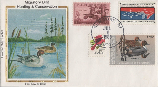 1983 US RW50 Colorano FDC Federal Hunting Permit Duck Stamp ZAYIX 113022SM77